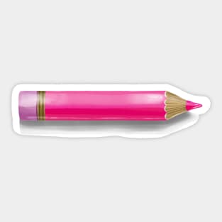 Magenta Pencil Sticker